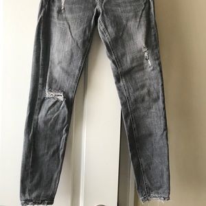 Zara grey denim pants